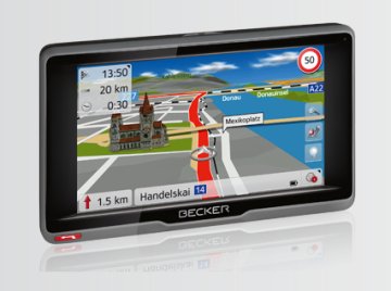 Becker Ready.5 EU navigatore Palmare/Fisso 12,7 cm (5") Touch screen Grigio, Nero