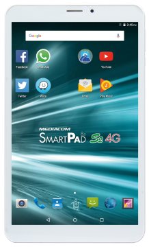 Mediacom SmartPad 8.0 S2 4G Mediatek 16 GB 20,3 cm (8") 1 GB Android 5.1 Bianco