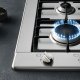 Miele KM 2010 Acciaio inox Da incasso 65 cm Gas 4 Fornello(i) 7