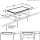 AEG HK854080XB Da incasso Piano cottura a induzione 4 Fornello(i) 3
