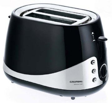 Grundig TA 5040 2 fetta/e 1000 W Nero, Acciaio inox