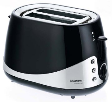 Grundig TA 5040 2 fetta/e 1000 W Nero, Stainless steel