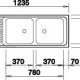 BLANCO EZS 12 x 4-2 Lavello montato su piano Rettangolare Acciaio inox 3