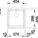 BLANCO SUBLINE 375-U Lavello sottopiano Quadrato Ceramica 6