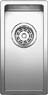 BLANCO CLARON 180-U Lavello montato su piano Rettangolare Acciaio inox