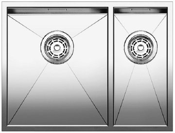 BLANCO Zerox 340/180-u Lavello montato su piano Rettangolare Acciaio inox