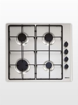 Beko HIZG 64101 SX piano cottura Acciaio inox Da incasso Gas 4 Fornello(i)