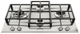 Smeg P1641X piano cottura Acciaio inox Da incasso Gas 4 Fornello(i)