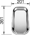 BLANCO 220145 cestino e vassoio per lavello Acciaio inox