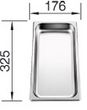 BLANCO 515798 cestino e vassoio per lavello Acciaio inox