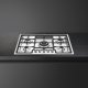 Smeg Classic Classica Piano di cottura PGF75-4 Acciaio Inox 4