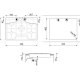 Smeg Classic Classica Piano di cottura PGF75-4 Acciaio Inox 6