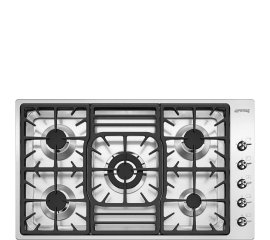 Smeg Classic Classica Piano di cottura PGF95-4 Acciaio Inox