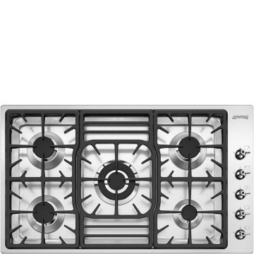 Smeg Classic Classica Piano di cottura PGF95-4 Acciaio Inox