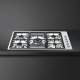 Smeg Classic Classica Piano di cottura PGF95-4 Acciaio Inox 6
