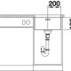 BLANCO Andano 400-U Lavello sottopiano Quadrato Acciaio inox 6