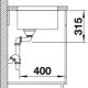 BLANCO Andano 500-U Lavello sottopiano Rettangolare Acciaio inox 5