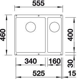 BLANCO SUBLINE 340/160-U