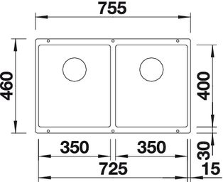 BLANCO SUBLINE 350/350-U