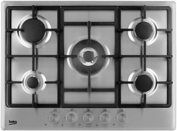 Beko HIMW 75225 SX Stainless steel Da incasso Gas 5 Fornello(i)