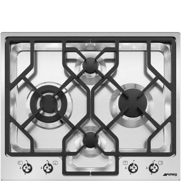 Smeg Classic Classica Piano di cottura PGF64-4 Acciaio Inox