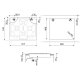 Smeg Classic Classica Piano di cottura PGF64-4 Acciaio Inox 4