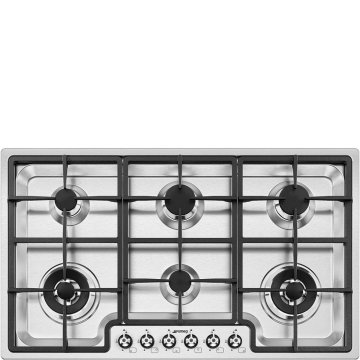Smeg Classic Classica Piano di cottura PGF96 Acciaio Inox