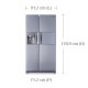 Samsung RS7778FHCSL frigorifero side-by-side Libera installazione 543 L Acciaio inox 10