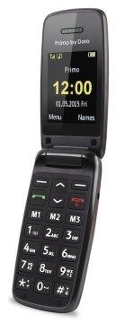 Doro Primo 401 5,08 cm (2") 115 g Nero, Rosso Telefono di livello base