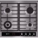 Neff T23R46N0 piano cottura Nero, Acciaio inox Da incasso Gas 4 Fornello(i) 2