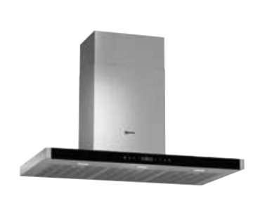 Neff D79MT64N1 cappa aspirante Cappa aspirante a parete Nero, Acciaio inox 860 m³/h