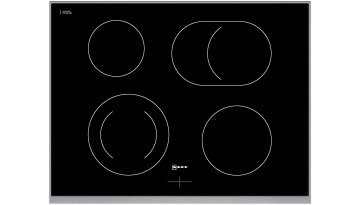 Neff MR 1472 N Nero, Acciaio inox Da incasso Ceramica 4 Fornello(i)