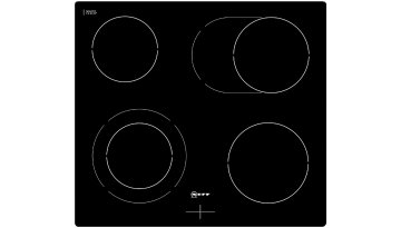 Neff MR1540 X Nero Da incasso Ceramica 4 Fornello(i)