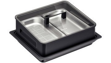 Neff Z19DD10X0 teglia da forno Rettangolare Vetro, Acciaio inox