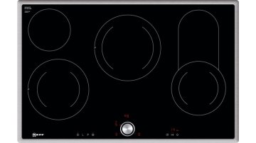 Neff T18BT16N0 Nero Da incasso 80 cm Ceramica 4 Fornello(i)
