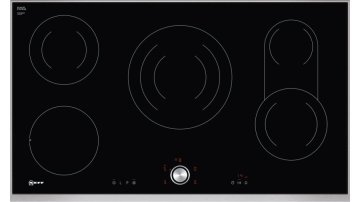 Neff T19TT06N0 piano cottura Nero Da incasso 90 cm Ceramica 5 Fornello(i)