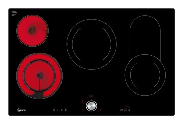 Neff T18PT16X0 piano cottura Nero Da incasso 80 cm Ceramica 4 Fornello(i)