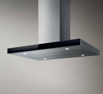 Elica JOY ISLAND BLIX/A/90 Cappa aspirante a isola Nero, Acciaio inox 500 m³/h