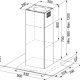 Franke Glass Isla 90 Cappa aspirante a parete Acciaio inox 660 m³/h 3