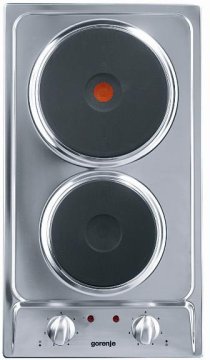 Gorenje EM300E piano cottura Acciaio inox Da incasso Piastra sigillata 2 Fornello(i)