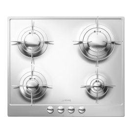 Smeg Renzo Piano Piano Design Piano di cottura P64ES Acciaio Inox
