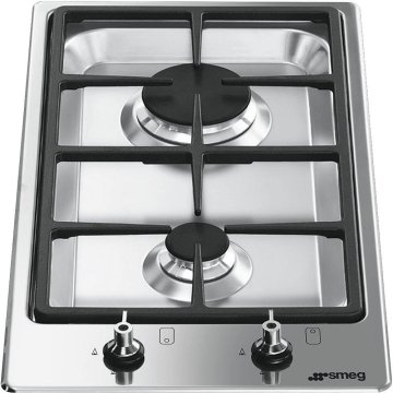 Smeg PGF32GD piano cottura Acciaio inox Da incasso Gas 2 Fornello(i)