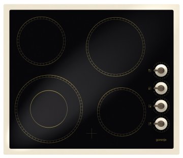 Gorenje ECK63CLI piano cottura Nero Da incasso Ceramica 4 Fornello(i)