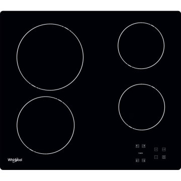 Whirlpool AKT 8090/NE Nero Da incasso 60 cm Ceramica 4 Fornello(i)