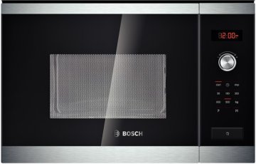 Bosch HMT84M654 forno a microonde Nero, Argento Da incasso 25 L 900 W