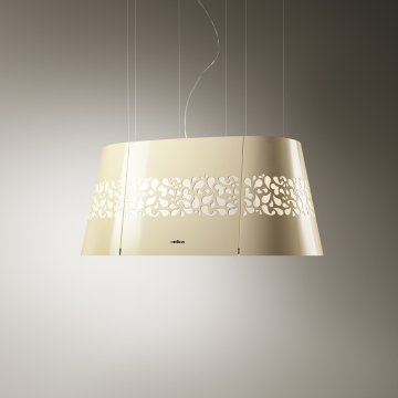 Elica Juliette Pearl F/90 Sospeso Perlato, Acciaio inox 600 m³/h