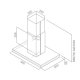 Elica Trendy IS IX/A/90X60 Cappa aspirante a isola Acciaio inox 570 m³/h 3