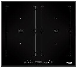 Smeg SIM562B piano cottura Nero Da incasso Piano cottura a induzione 4 Fornello(i)