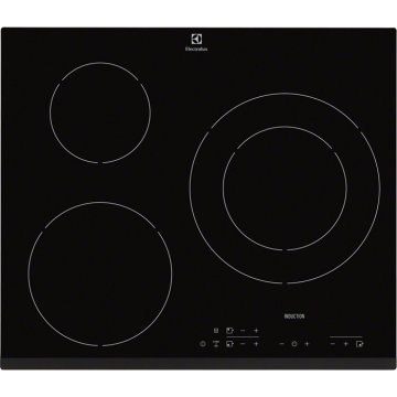 Electrolux EHH6332FOK piano cottura Nero Da incasso Piano cottura a induzione 3 Fornello(i)