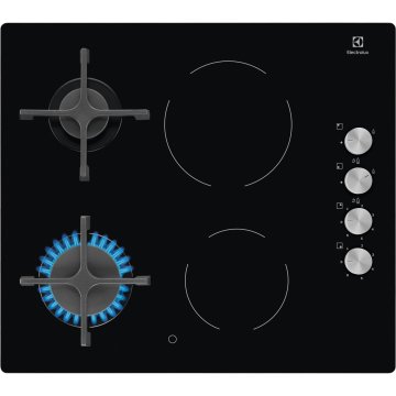 Electrolux EGE6172NOK piano cottura Nero Da incasso 60 cm Combi 4 Fornello(i)